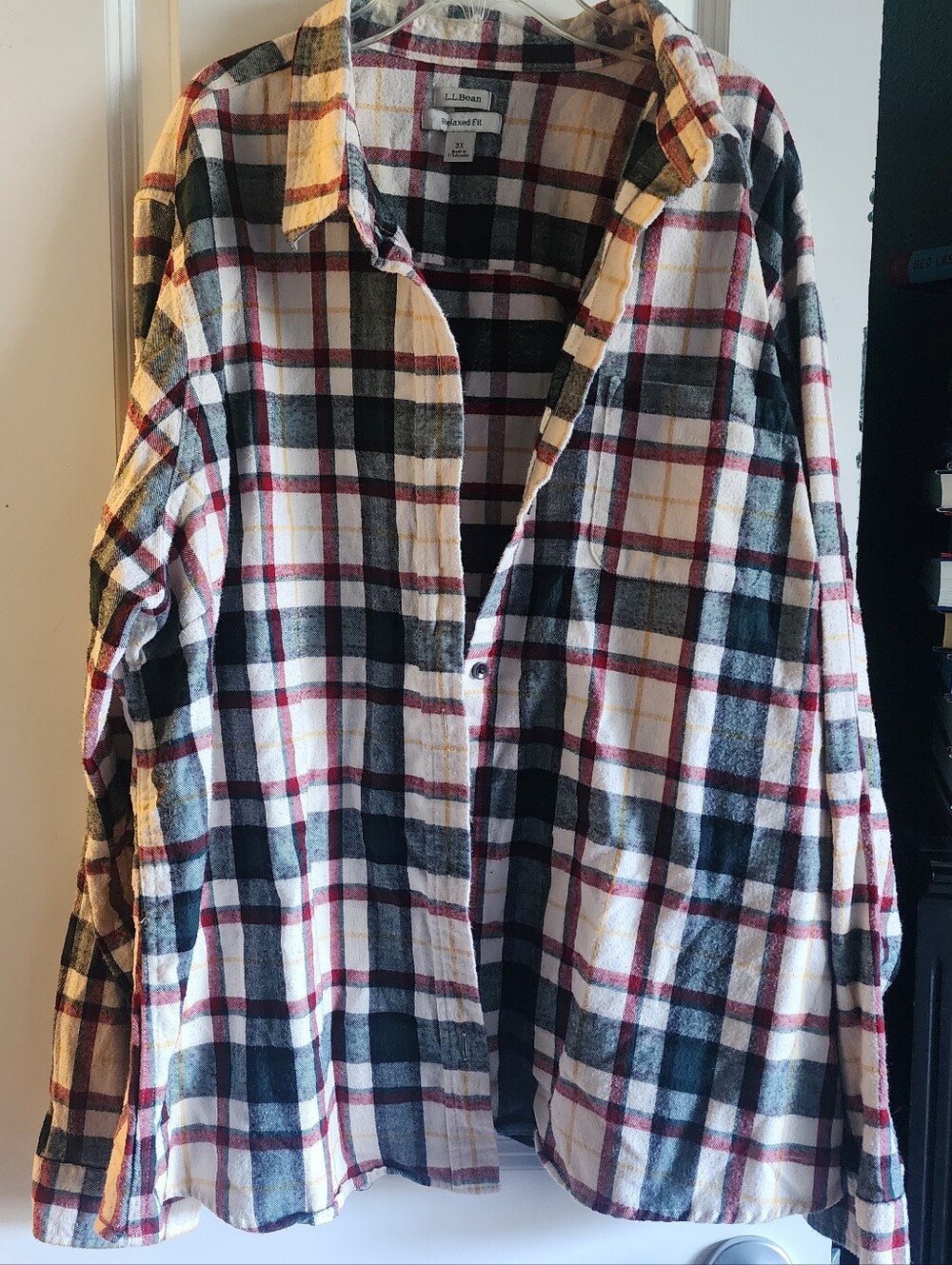 L.L. Bean Relaxed Fit Men's Flannel 3X